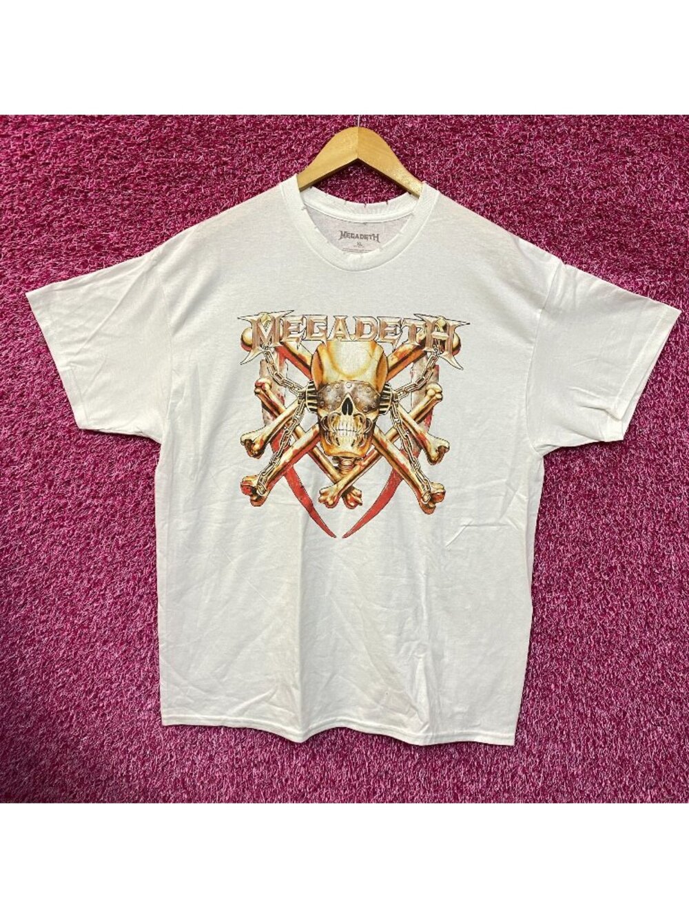 Megadeth Distressed Metal Rock Tshirt size Extra Large